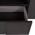 Glossy anthracite modern living room sideboard 2 doors 2 drawers Dama Rt M Sale