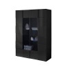 Modern living room display case anthracite 121x166cm 2 doors Murano glass Rt Offers