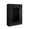 Modern living room display case anthracite 121x166cm 2 doors Murano glass Rt Discounts