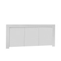 Glossy white wood 3-door kitchen sideboard 160cm Amalfi Wh S Offers
