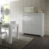 High kitchen sideboard 4 doors high gloss white Moyen Amalfi Sale