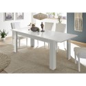 Glossy white modern extending table 90x137-185cm Lit Amalfi Catalog