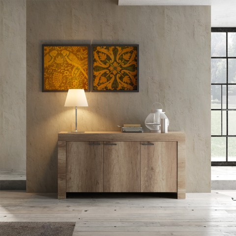 Modern kitchen/living room sideboard 3 oak doors 160cm Land S Promotion