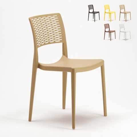 Set of 20 polypropylene Dining Chairs for Bars Restaurants Garden Bistro Cross