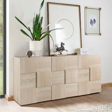 Sideboard living room kitchen design 181cm wooden sideboard 3 doors Dama Sm S Promotion