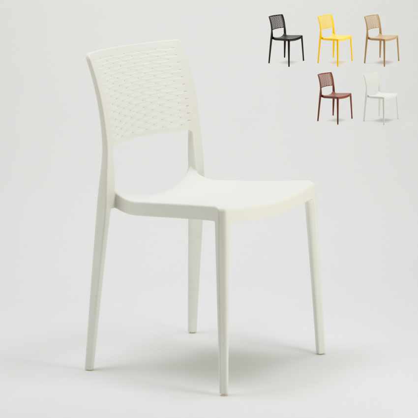 Set of 20 polypropylene Dining Chairs for Bars Restaurants Garden Bistro Cross On Sale