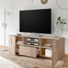 TV cabinet 2 doors drawer wood chequered design Tecum Sm Dama Discounts