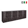Modern design sideboard 241cm 4 doors glossy grey Prisma Rt XL On Sale