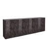Modern design sideboard 241cm 4 doors glossy grey Prisma Rt XL Offers