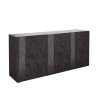 Sideboard 3 doors glossy grey modern sideboard kitchen living room Prisma Rt S Offers
