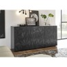 Sideboard 3 doors glossy grey modern sideboard kitchen living room Prisma Rt S Discounts