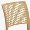 Set of 20 polypropylene Dining Chairs for Bars Restaurants Garden Bistro Cross Characteristics