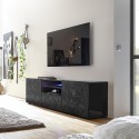 Modern design grey TV stand 2 doors 1 drawer Alis Rt Prisma Promotion