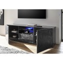 Modern design grey TV stand 2 doors 1 drawer Alis Rt Prisma Discounts
