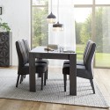 Glossy grey modern dining room table 180x90cm Uxor Prisma Bulk Discounts