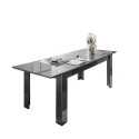 Plus Prisma Gloss Grey Extending Dining Table 90x137-185cm Offers