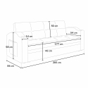 2 seater reclining leatherette sofa bed Ambra pronto letto Buy