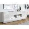 Sideboard 2 doors 4 drawers glossy white modern design 241cm Prisma Wh L Catalog