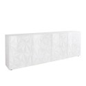 Glossy white 241cm Prisma Wh XL 4-door modern buffet sideboard 241cm Offers