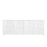 Glossy white 241cm Prisma Wh XL 4-door modern buffet sideboard 241cm Discounts