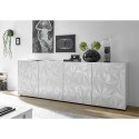 Glossy white 241cm Prisma Wh XL 4-door modern buffet sideboard 241cm Choice Of