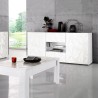 Sideboard 2 doors 2 drawers 181cm high gloss white design sideboard Prisma Wh M Model