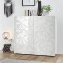 Sideboard living room sideboard 2 doors modern glossy white Prisma Tet Wh Discounts