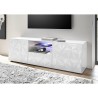 Modern TV stand 2 doors 1 drawer glossy white Alis Wh Prisma Sale