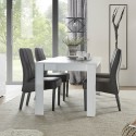 Living room dining table 180x90cm glossy white modern Athon Prisma Sale
