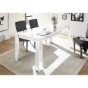 Living room dining table 180x90cm glossy white modern Athon Prisma Choice Of