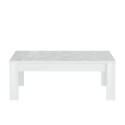 Low glossy white coffee coffee table 65x122cm Reef Prisma Discounts