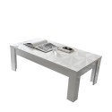 Reef Prisma Glossy White Coffee Table 65x122cm Bulk Discounts