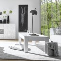 Reef Prisma Glossy White Coffee Table 65x122cm Choice Of