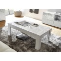 Low glossy white coffee coffee table 65x122cm Reef Prisma Model