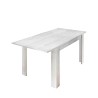 Extending wooden dining table 90x137-185cm glossy white Vigo Urbino Sale