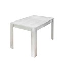 Extending wooden dining table 90x137-185cm glossy white Vigo Urbino Discounts