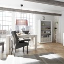 Extending wooden dining table 90x137-185cm glossy white Vigo Urbino Choice Of