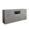 Modern living room sideboard 2 doors 2 drawers concrete grey Urbino Ct L Offers