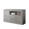 Cement grey buffet sideboard 3 doors Urbino Ct M Offers