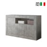 Cement grey buffet sideboard 3 doors Urbino Ct M On Sale
