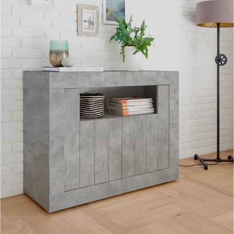 Sideboard living room modern sideboard 2 doors cement grey Minus Ct Urbino Promotion