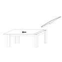 Modern dining table 90x137-185cm extendable concrete Fold Urbino Characteristics