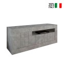 Living room TV stand 3 doors 138cm concrete modern Jaor Ct Urbino On Sale