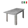 Modern dining table 90x137-185cm extendable concrete Fold Urbino On Sale