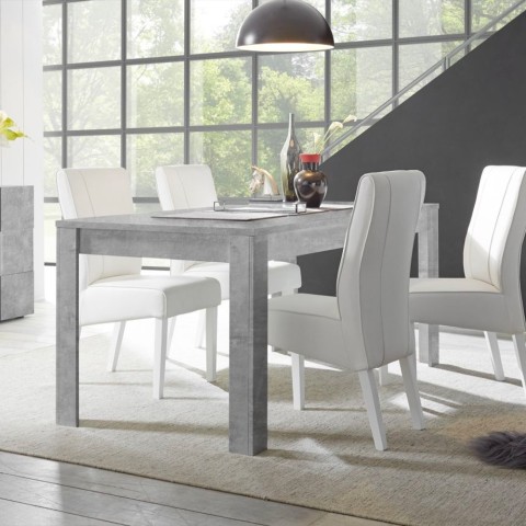 Dining room table 180x90cm modern concrete extendable Icaro Urbino Promotion