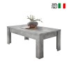 Low modern coffee table 65x122cm concrete grey Iseo Urbino On Sale