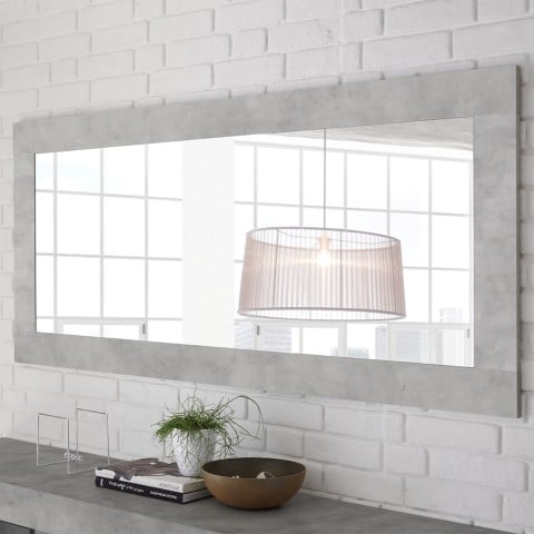 Wall mirror 75x170cm with concrete grey frame Alma Urbino Promotion