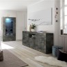 Modern black living room sideboard 2 doors 2 drawers Urbino Ox L Sale