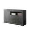Black buffet sideboard 3 doors modern living room Urbino Ox M Offers