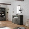 Sideboard living room modern black sideboard 2 doors 110cm Minus Ox Urbino Discounts